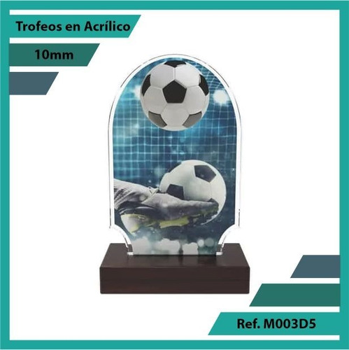 Trofeos En Acrilico De Futbol Ref. M003d5