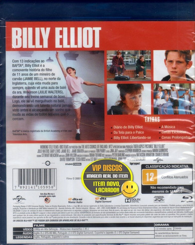 Blu Ray Billy Elliot - Original Novo Lacrado!