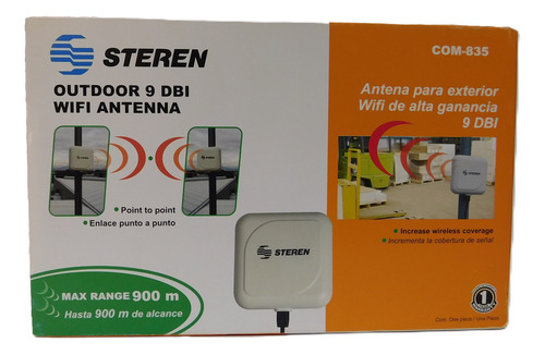 Antena Para Exterior Wifi De Alta Ganancia 9 Dbi Com-835