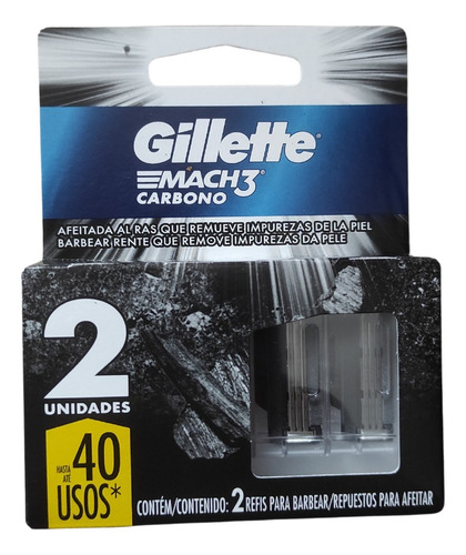 Repuestos De Mach 3 Carbono, 1 Pack De 2 Unidades