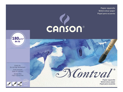 Papel Canson Dibujo Artistico Acuarela A6 X 10 Hojas 180 Grs