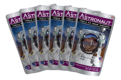 Astronaut Foods Sandwich De Helado Liofilizado, Postre Espac