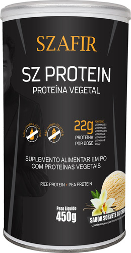 Szafir Sz Protein - Suplemento De Proteína Vegetal 450g