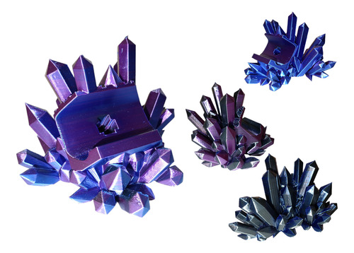 Soporte Para Control, Cristales Cambiantes, 3d Multicolor Azul