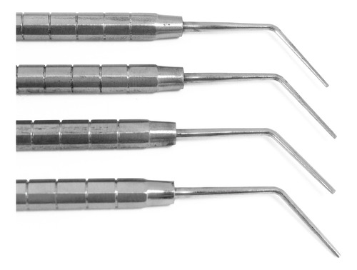 Atacador Endodoncia Dental Buchanan Lucks 4pzs 6b Aleman Pro Plateado