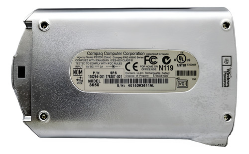 Hp Compaq Ipaq Pocket 3650 - Precisa Bateria (Usado)
