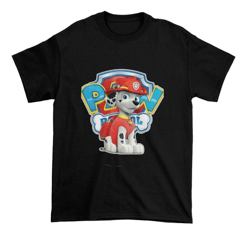 Polera Niña Niño Paw Patrol Patrulla Marshall De Algodon 