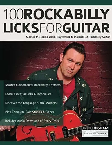 Book : 100 Rockabilly Licks For Guitar Master The Iconic...