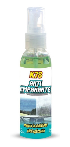 K78 Anti Empañante Vidrios - Parabrisas - Espejos 75 Cc