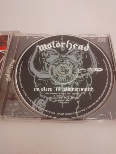 Motorhead No Sleep 'til Hammersmith Cd Import.usa Remasterizado (Usado)