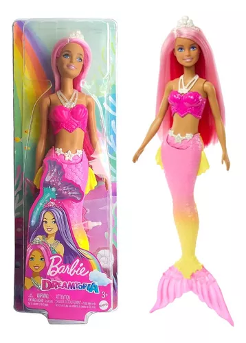 Boneca Barbie Dreamtopia Sereia Loira C Luz Brilhante MATTEL