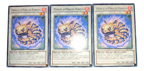 Yugioh  3x Pularis, O Pyrolite Purpura