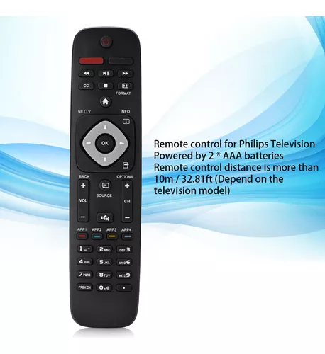 Mando a distancia de repuesto para TV de Philips, mando de televisión  universal, distancia de transmisión suficiente, rendimiento estable, para TV
