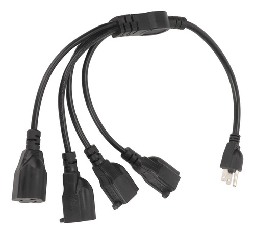 Cable Divisor De Cable De Alimentación De 3 Clavijas, 1 A 4,