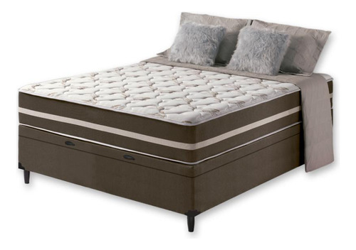 Box Baú Com Colchão De Molas Classic - Casal 138 Cm