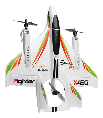 1 Abs, 2,4 G, 6 Canales, Wltoys Xk X450, 3d/6 G, Led Rc Avio