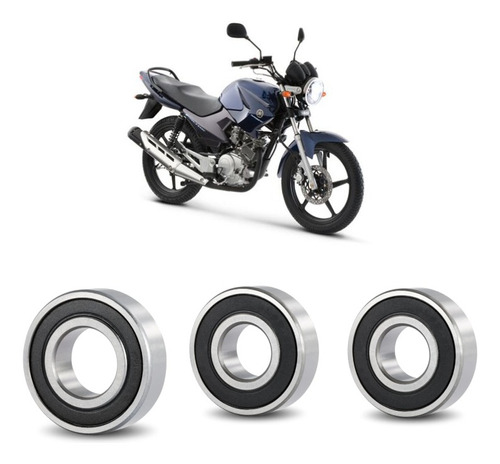 Rolamentos Roda Traseira Yamaha Ybr 125 Factor Liga