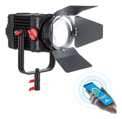 Luz Led Fresnel Enfocable De Cob 5600k Múltiples Modos De Ca
