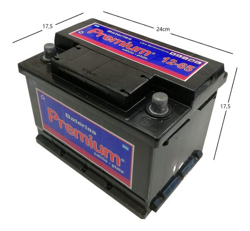 Imagen 2 de 9 de Bateria Premium 12x65 P65 Auto Blindada Libre Mantenimiento