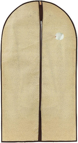 Funda Portatrajes Closet Colgante Cubierta Polvo 3 Piezas Color Cafe