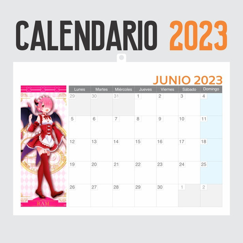 Imagen 1 de 6 de Calendario 2023 Anime Re Zero  - Animeras