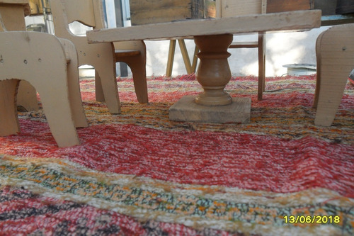 Imagen 9 de 10 de Lote Antiguo Juego Muebles Cama Mesa Sillas Aparador Muñecas