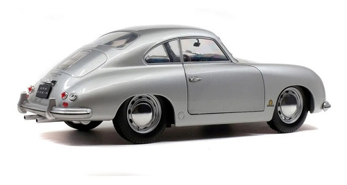 Porsche 356 Pre A 1953 Escala 1:18 Solido Plata Color Plateado