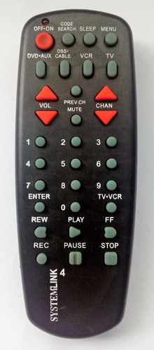 Control Remoto Universal Systemlink 4 (rca) - Rcu404