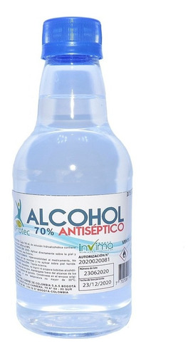 Alcohol Antiséptico 70% Media Botella 