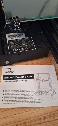 Impresora 3d Creality Ender 3 Pro Negro (Usado)