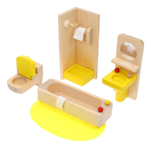 1 Juego De Miniadornos De Baño Con Microescenas