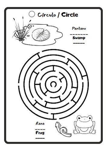 Imagen 4 de 4 de Libro Didáctico Bilingue Para Colorear Para Niños Imprimible