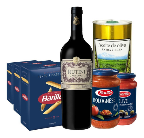 Vino Rutini + Pastas Importadas + Salsa - Combo I I