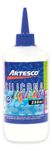 Silicona Líquida Artesco 250 Ml Carton Madera Telgopol Y Mas