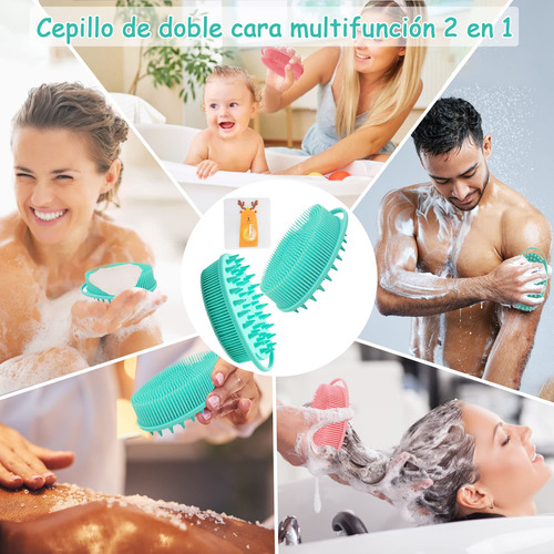 Cepillo De Ducha, Cepillo De Masaje De Silicona Exfoliante