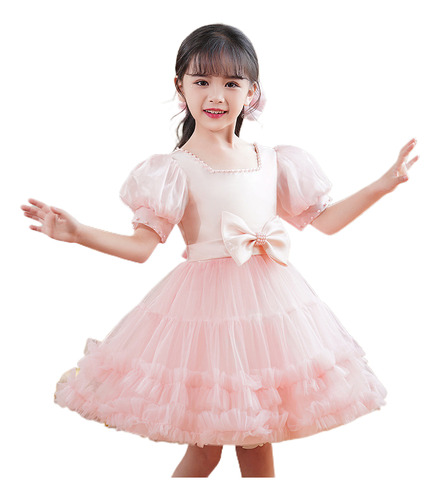 Flower Girl Puffy Princess Dress Vestido De Vestir Para Niño