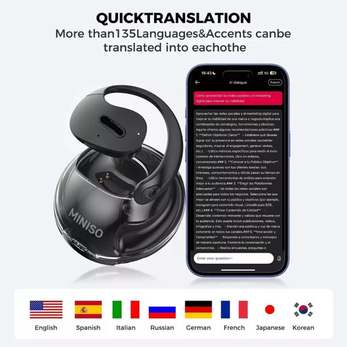 Y X15 Pro - Auriculares De Traducción Con Auriculares