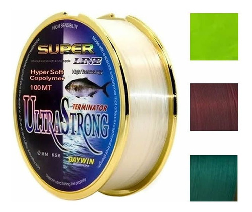 Linea Pesca Nylon Daywin Pro Super Line 0.6 Mm 24.5 Kg 100 M