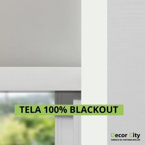 Cortina Roller Blackout 200x140 + Guías Laterales Decor City