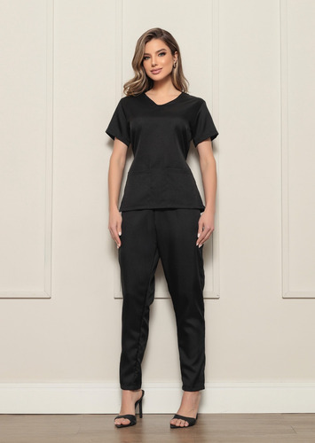 Conjunto Scrub Feminino Em Oxford Várias Cores Juliana
