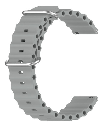 Pulsera Ocean compatible con reloj inteligente Garmin Venu 3s de 41 mm, color gris