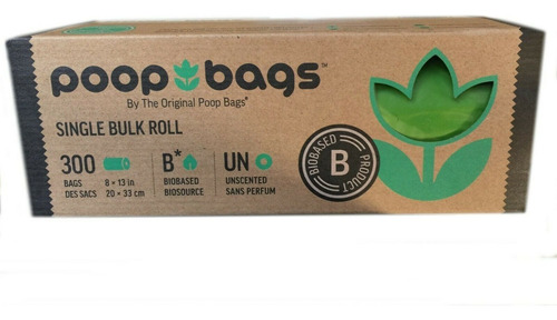 Bolsa Perro Popó Biodegradable 300 Piezas Poop Bags Kiv