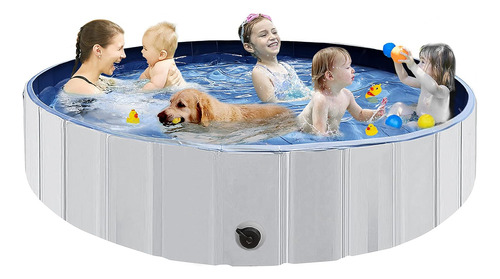 Piscinas Perros Plegables De 63 X 12  Perros Grandes, P...