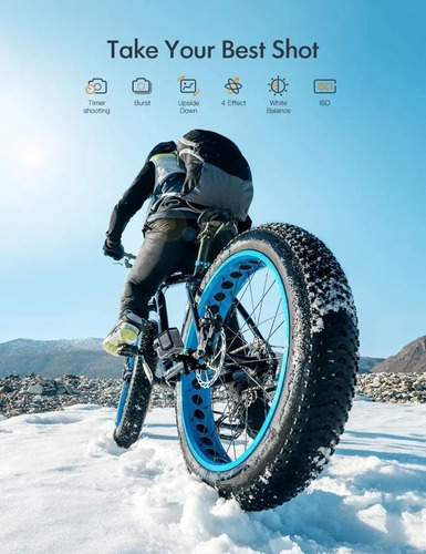 Apeman Cámara De Acción Deportiva A79 Wifi 4k 20mp Micrófono