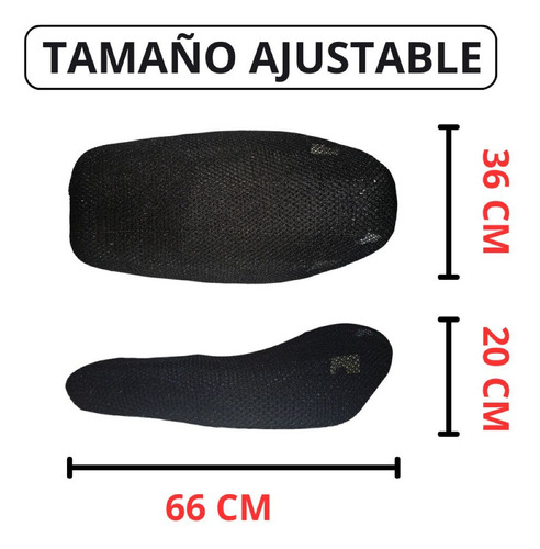 Cubreasiento Malla Mesh Protector Suzuki En125-2a Negro