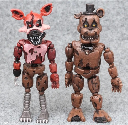 14-17 Cm Cinco Noites Em Fnaf 6 Bonecas Flexíveis Freddy