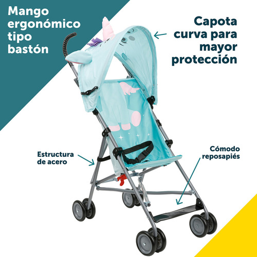 Carriola de bastón Safety 1st US133 unicornio con chasis color gris