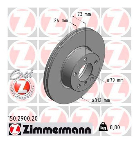 Disco De Freio Diant. Bmw 120i 2015-2019 (f20)