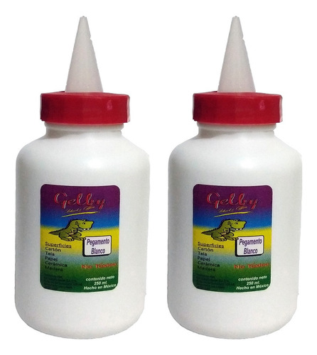 Pega Blanca Liquida Escolar Gelby 250gr * Precio X 2 Pegas