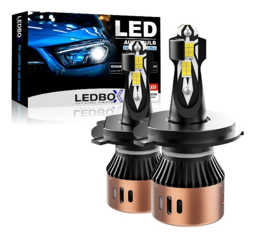 Focos Led Para Auto Kit 16,000lm Faros Luces Carro Luz Hyper H13 Blanco Frío